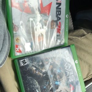 NBA 2k18 and Gears of war 4 double disk edition